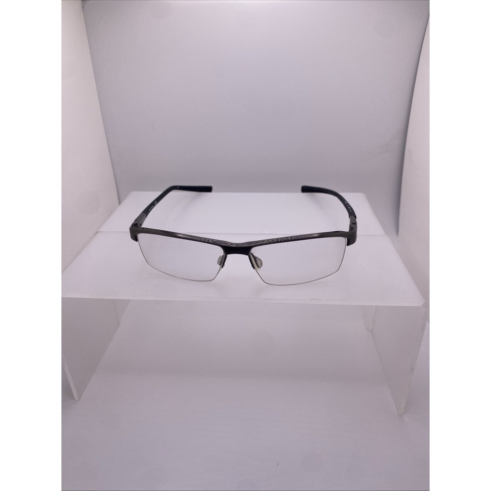 Nike Eyeglasses FRAME ONLY 6050 Half Rim 55-14-145 Black 890 - Picture 3 of 16